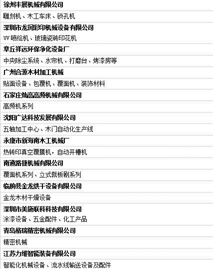 W4機械館 定制家居生產線+智能制造產品霸氣登場 W4機械館 定制家居生產線+智能制造產品霸氣登場